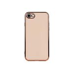 KZY İletişim Apple iPhone 7 ile Uyumlu Kapak Kamera Korumalı Lazer Kesim Lüx Silikon Kılıf - Rose Gold