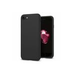 KZY İLETİŞİM Apple iPhone 7 ile uyumlu Kapak Mat Siyah Silikon Lux Kılıf