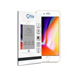 KZY İLETİŞİM Apple iPhone 8 Plus ile uyumlu Tam Kaplayan Seramik Nano Esnek Hayalet Ekran Koruyucu - Beyaz