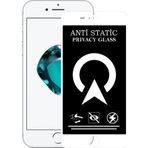 KZY İletişim Apple iPhone SE 2 Tam Kaplayan Anti Statik Görünmez Safir Ekran Koruyucu Hayalet Cam - Beyaz