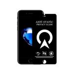 KZY İletişim Apple iPhone SE 2 Tam Kaplayan Anti Statik Görünmez Safir Ekran Koruyucu Hayalet Cam - Siyah