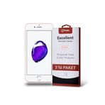 KZY İLETİŞİM Apple iPhone SE 2020 ile uyumlu Temperli Ekran Koruyucu Kırılmaz Cam Ekonomik 3'lü Paket