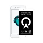 KZY İletişim Apple iPhone SE Tam Kaplayan Anti Statik Görünmez Safir Ekran Koruyucu Hayalet Cam - Beyaz
