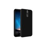 KZY İletişim Huawei Mate 10 Lite ile Uyumlu İçi Kadife Soft Logosuz Lansman Silikon Kılıf - Siyah