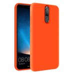 KZY İletişim Huawei Mate 10 Lite ile Uyumlu İçi Kadife Soft Logosuz Lansman Silikon Kılıf - Turuncu