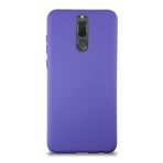 KZY İletişim Huawei Mate 10 Lite ile Uyumlu Kapak ile Uyumlu İçi Kadife Lansman Silikon Kılıf - Mor
