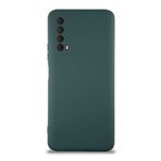 KZY İletişim Huawei P Smart 2021 ile Uyumlu Kapak İçi Kadife Kamera Korumalı Lansman Silikon Kılıf - Yeşil