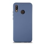 KZY İletişim Huawei P20 Lite ile Uyumlu Kapak ile Uyumlu İçi Kadife Lansman Silikon Kılıf - Petrol Mavisi
