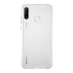 KZY İletişim Huawei P30 Lite ile Uyumlu Kapak 1mm Şeffaf Silikon Kılıf
