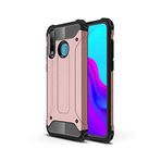 KZY İletişim-Huawei P30 Lite ile Uyumlu Kapak Çift Katmanlı Zırh Tank Kılıf - Rose Gold (ROSE GOLD)