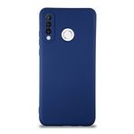 KZY İletişim Huawei P30 Lite ile Uyumlu Kapak İçi Kadife Kamera Korumalı Lansman Silikon Kılıf - Lacivert