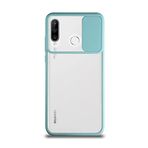 Kzy İletişim Huawei P30 Lite ile Uyumlu Kapak Lensi Açılır Kapanır Kamera Korumalı Silikon Kılıf - Turkuaz