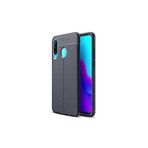 KZY İletişim-Huawei P30 Lite ile Uyumlu Kılıf Darbe Korumalı Deri Görünümlü Silikon Arka Kapak - Lacivert (Lacivert)