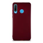 KZY İletişim Huawei P30 Lite ile Uyumlu Kılıf Soft Premier Renkli Silikon Kapak - Mürdüm