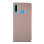 KZY İletişim Huawei P30 Lite ile Uyumlu Kılıf Soft Premier Renkli Silikon Kapak - Pudra