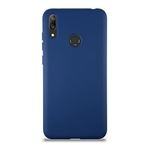 KZY İletişim Huawei Y7 2019 ile Uyumlu Kapak ile Uyumlu İçi Kadife Lansman Silikon Kılıf - Lacivert