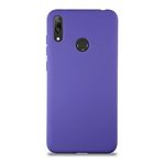 KZY İletişim Huawei Y7 2019 ile Uyumlu Kapak ile Uyumlu İçi Kadife Lansman Silikon Kılıf - Mor