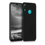 KZY İLETİŞİM Huawei Y7 2019 ile uyumlu Kapak Mat Siyah Silikon Lux Kılıf