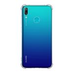 KZY İletişim Huawei Y7 2019 le Uyumlu ile Uyumlu Kapak Kamera Korumalı Antishock Airbag Köşe Korumalı Silikon Şeffaf Kılıf