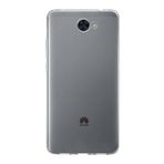 KZY İletişim Huawei Y7 ile Uyumlu Kapak 1mm Şeffaf Silikon Kılıf