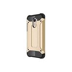 KZY İletişim-Huawei Y7 Prime ile Uyumlu Kapak Çift Katmanlı Zırh Tank Kılıf - Gold (GOLD)