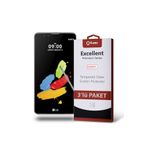 KZY İLETİŞİM LG Stylus 2 ile uyumlu Temperli Ekran Koruyucu Kırılmaz Cam Ekonomik 3'lü Paket
