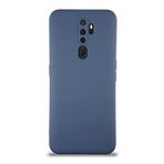 KZY İletişim Oppo A9 2020 ile Uyumlu Kapak ile Uyumlu İçi Kadife Kamera Korumalı Lansman Silikon Kılıf - Petrol Mavisi