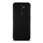 KZY İletişim Oppo A9 2020 ile Uyumlu Kapak ile Uyumlu İçi Kadife Kamera Korumalı Lansman Silikon Kılıf - Siyah