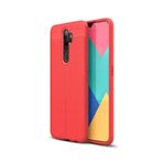 KZY İletişim-Oppo A9 2020 ile Uyumlu Kılıf Darbe Korumalı Deri Görünümlü Silikon Arka Kapak - Kırmızı (Kırmızı)