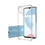 KZY İletişim Realme C21 ile uyumlu ile Uyumlu Kapak Köşe Korumalı AirBag Antishock Şeffaf Silikon Kılıf