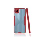 KZY İletişim Realme C21 ile Uyumlu Kılıf Kamera Korumalı Colorful Kapak - Kırmızı