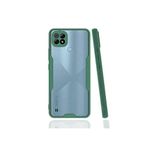 KZY İletişim Realme C21 ile Uyumlu Kılıf Kamera Korumalı Colorful Kapak - Yeşil