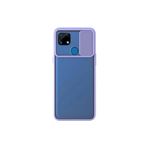 Kzy İletişim Realme C25s ile Uyumlu Kapak Lensi Açılır Kapanır Kamera Korumalı Kılıf - Lila