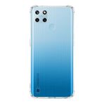 KZY İletişim Realme C25Y ile Uyumlu Kapak Kamera Korumalı Antishock Köşe Korumalı Şeffaf Silikon Kılıf