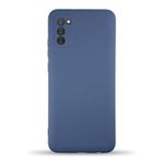 KZY İletişim Samsung Galaxy A02S ile Uyumlu Kapak ile Uyumlu İçi Kadife Kamera Korumalı Lansman Silikon Kılıf - Petrol Mavisi