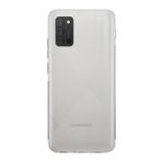 KZY İLETİŞİM Samsung Galaxy A02s ile uyumlu Kapak Kamera Korumalı Tıpalı Şeffaf Silikon Kılıf
