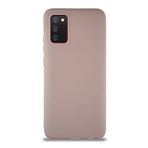 KZY İletişim Samsung Galaxy A02S ile Uyumlu Kılıf Soft Premier Renkli Silikon Kapak - Pudra