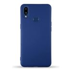 KZY İletişim Samsung Galaxy A10S ile Uyumlu Kapak İçi Kadife Lansman Silikon Kılıf - Lacivert