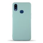 KZY İletişim Samsung Galaxy A10S ile Uyumlu Kapak İçi Kadife Lansman Silikon Kılıf - Turkuaz