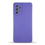 KZY İletişim Samsung Galaxy A13 4G ile uyumlu Kapak İçi Kadife Kamera Korumalı Lansman Silikon Kılıf - Mor