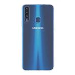 KZY İLETİŞİM Samsung Galaxy A20s ile uyumlu Kapak 1mm Şeffaf Silikon Kılıf