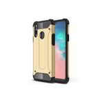 KZY İletişim-Samsung Galaxy A20s ile Uyumlu Kapak Çift Katmanlı Zırh Tank Kılıf - Gold (GOLD)