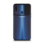 Kzy İletişim Samsung Galaxy A20S ile Uyumlu Kapak Lensi Açılır Kapanır Kamera Korumalı Silikon Kılıf - Siyah