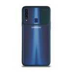 Kzy İletişim Samsung Galaxy A20S ile Uyumlu Kapak Lensi Açılır Kapanır Kamera Korumalı Silikon Kılıf - Yeşil