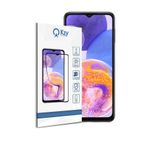 KZY İLETİŞİM Samsung Galaxy A23 ile uyumlu Tam Kaplayan Fiber Nano Ekran Koruyucu Cam