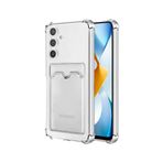 KZY İletişim Samsung Galaxy A54 Kapak Kamera Korumalı Kartlıklı Darbe Emici Özellikli Şeffaf Silikon Kılıf