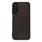KZY İletişim Samsung Galaxy A54 Kılıf Kamera Korumalı Silikon Renkli Düğmeli Arkası Mat Arka Kapak - Siyah