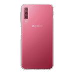 KZY İLETİŞİM Samsung Galaxy A7 2018 ile uyumlu Kapak Kamera Korumalı Tıpalı Şeffaf Silikon Kılıf