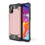 KZY İletişim-Samsung Galaxy A71 ile Uyumlu Kapak Çift Katmanlı Zırh Tank Kılıf - Rose Gold (ROSE GOLD)