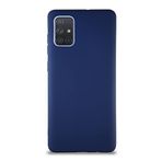 KZY İletişim Samsung Galaxy A71 ile Uyumlu Kılıf Soft Premier Renkli Silikon Kapak - Lacivert